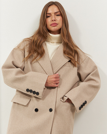 Пальто  женское укороченное оверсайз THE LABEL.