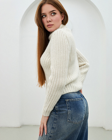 Джемпер с пайетками женский THE LABEL.
