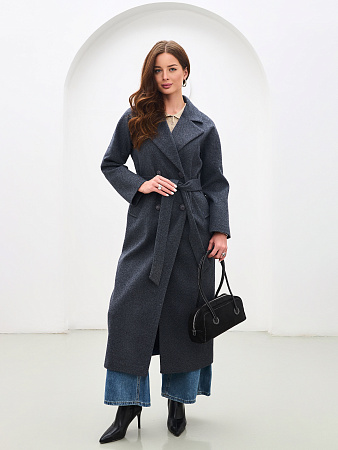 Удлиненное пальто в клетку женское THE LABEL.