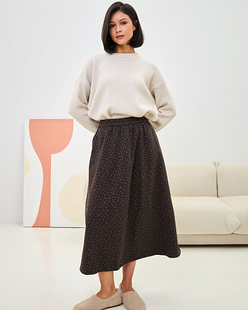 Утепленная юбка на резинке женская THE LABEL.