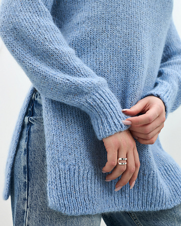 Джемпер с пайетками женский THE LABEL.