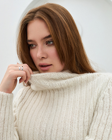 Джемпер с пайетками женский THE LABEL.