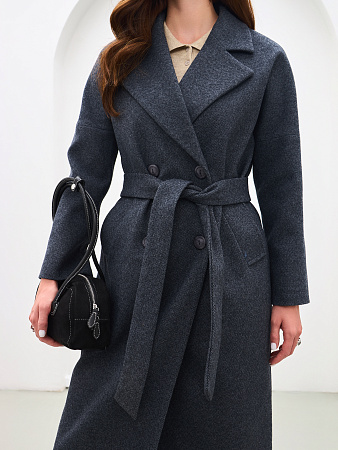 Удлиненное пальто в клетку женское THE LABEL.
