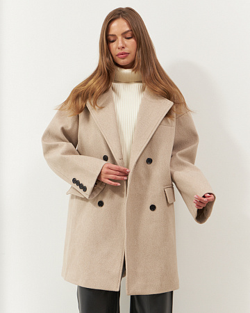 Пальто  женское укороченное оверсайз THE LABEL.